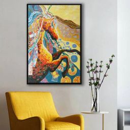 999store Design Colourful Horse Face Art Canvas Art Print-picture-45