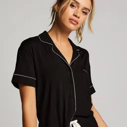 hunkemoller Essential Jersey Short Sleeved Jacket image 1