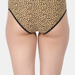 Amour Secret Pack Of 3 Printed Leak Proof Bikini Briefs P2013_Ylw_Org_Blk image 5