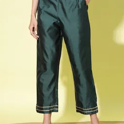 VredeVogel Woven Design Cotton Silk Jacquard Kurta Trouser with Dupatta image 5