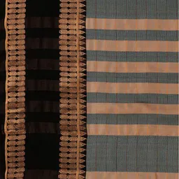 VILLAGIUS Checked Woven Design Mysore Silk Saree image 5