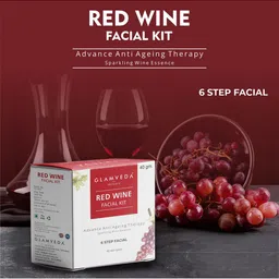 GLAMVEDA Red Wine Advance Anti Ageing Facial Kit 40 g image 2