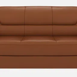 durian Berry Leatherette 3 Seater In Cinnamon Colour image 4