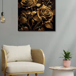 OLIVE TREE Brown Canvas Floral and Botanical Paintings Wall Art image 1