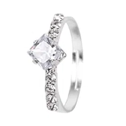 LOOM LEGACY Silver Plated & Stone Studded Jewellery Set image 5