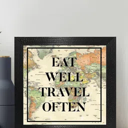 Gallery99 Beige & Black Motivational Quote Painting Texture Paper Wall Art image 1