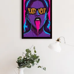 Gallery99 Purple & Pink Abstract Explicit Wall Art image 1