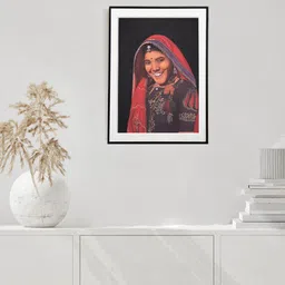Exotic India Red Gypsies of India Series -1 Painted Wall Art-picture-28