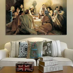 THE HANDMADE FLAIR Beige & Black Classical Painting Wall Art-picture-33