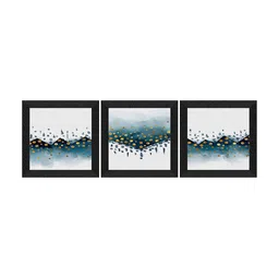 SAF White & Black 3 Pieces Art Painting Framed Wall Art image 2