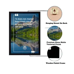 Gallery99 Blue and Green Motivational Quote Texture Paper Wall Art image 5