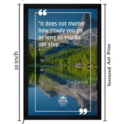 Gallery99 Blue and Green Motivational Quote Texture Paper Wall Art image 3