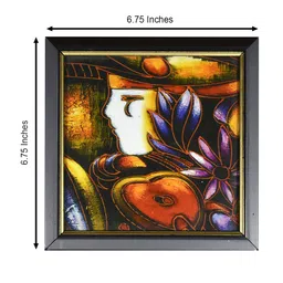 Gallery99 Black & Yellow Abstract Painting Wall Art image 5