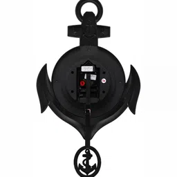 Attractionz Red & White Round Pendulum Analogue Wall Clock image 2