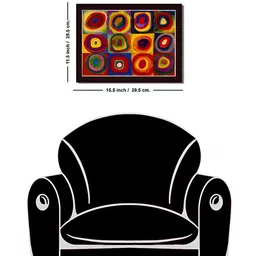 Tamatina Red & Brown Printed Wooden Framed Wall Art image 4