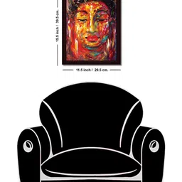 Tamatina Red & Brown Printed Wooden Framed Wall Art image 4