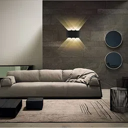 SPARK WORLD Black Acrylic Quirky Square Shaped Wall Lamp image 2