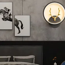 Areezo Black Spherical Textured Contemporary Wall Lamp image 5