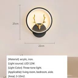 Areezo Black Spherical Textured Contemporary Wall Lamp image 2