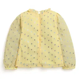 Tiny Girl Floral Print Mandarin Collar Top image 2