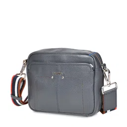 Sassora Textured Leather Structured Sling Bag image 4