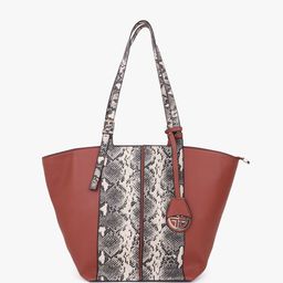 Carlton London Animal Textured Structured Tote Bag-picture-0