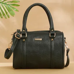 Teakwood Leathers Structured Handheld Bag with Tasselled-picture-49