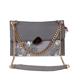 ODETTE Brown Leather Structured Sling Bag-image-17