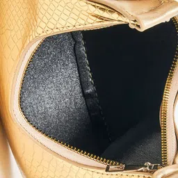 Styli Croc Texture Half Moon Handbag image 5