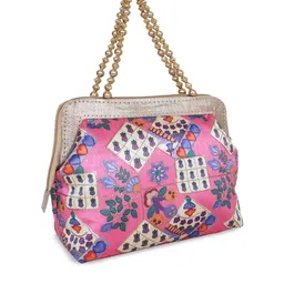 Kuber Industries  Set of 2 Floral Printed Handheld Bags image 3