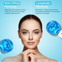 MATRA Set of 2 Ice Globes Facial Massager Roller image 3
