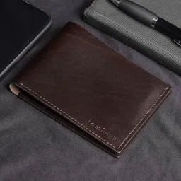 LOUIS STITCH Men Textured Leather Two Fold Wallet image 1