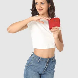 Caprese Women Textured Zip Around Wallet image 1