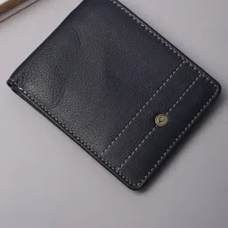 Allen Solly Men Animal Textured Leather Two Fold Wallet-image-12