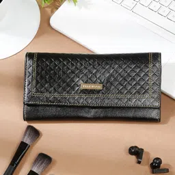 Teakwood Leathers Women Textured Leather Two Fold Wallet-picture-32