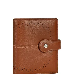 Eske Women Textured Leather Two Fold Wallet image 2