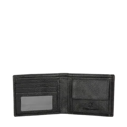 NAPA HIDE Men Black Leather RFID Textured Two Fold Wallet image 5
