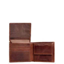 Eske Men Brown Leather Two Fold Wallet image 2