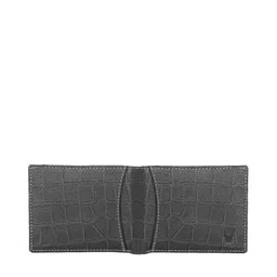 WildHorn Men Black Textured RFID Leather Two Fold Wallet image 3