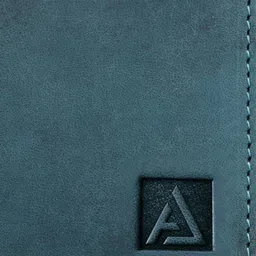 AVOLT Men Blue Leather Two Fold Wallet image 5