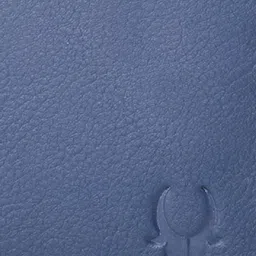 WildHorn Men Blue Textured RFID Protected Leather Two Fold Wallet image 3