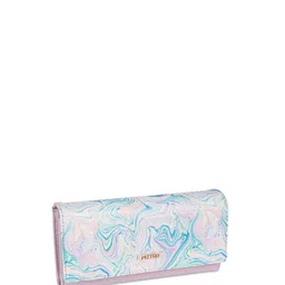 Metro Women Abstract Printed Two Fold Wallet image 2