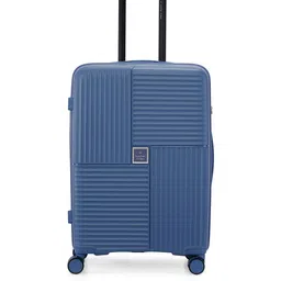 Nasher Miles Set Of 2 Navy Blue Textured Hard-Sided Trolley Bag image 3