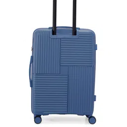 Nasher Miles Set Of 2 Navy Blue Textured Hard-Sided Trolley Bag image 5