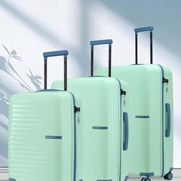 Nasher Miles Havelock Polypropylene Set of 3 S/M/L Cyan Green Trolley Bags 55-65-75cm-picture-8