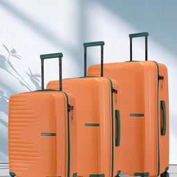 Nasher Miles Havelock Polypropylene TSA Lock Set of 3 S/M/L Orange Trolley Bags 55-65-75cm-picture-9