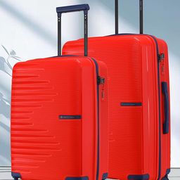 Nasher Miles Havelock Polypropylene TSA Lock Set of 2 S/M Red Trolley Bags (55-65 cm)-picture-23