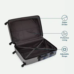ZOUK  Raahi Printed Large Hard Sided Trolley Bag image 5