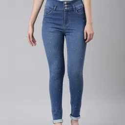 SHOWOFF Women Jean Skinny Fit Clean Look Light Fade Stretchable Jeans-image-52