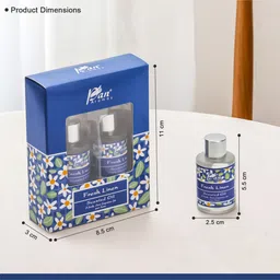 pan aromas Fresh Linen Glass Aroma Oil (Blue) image 2